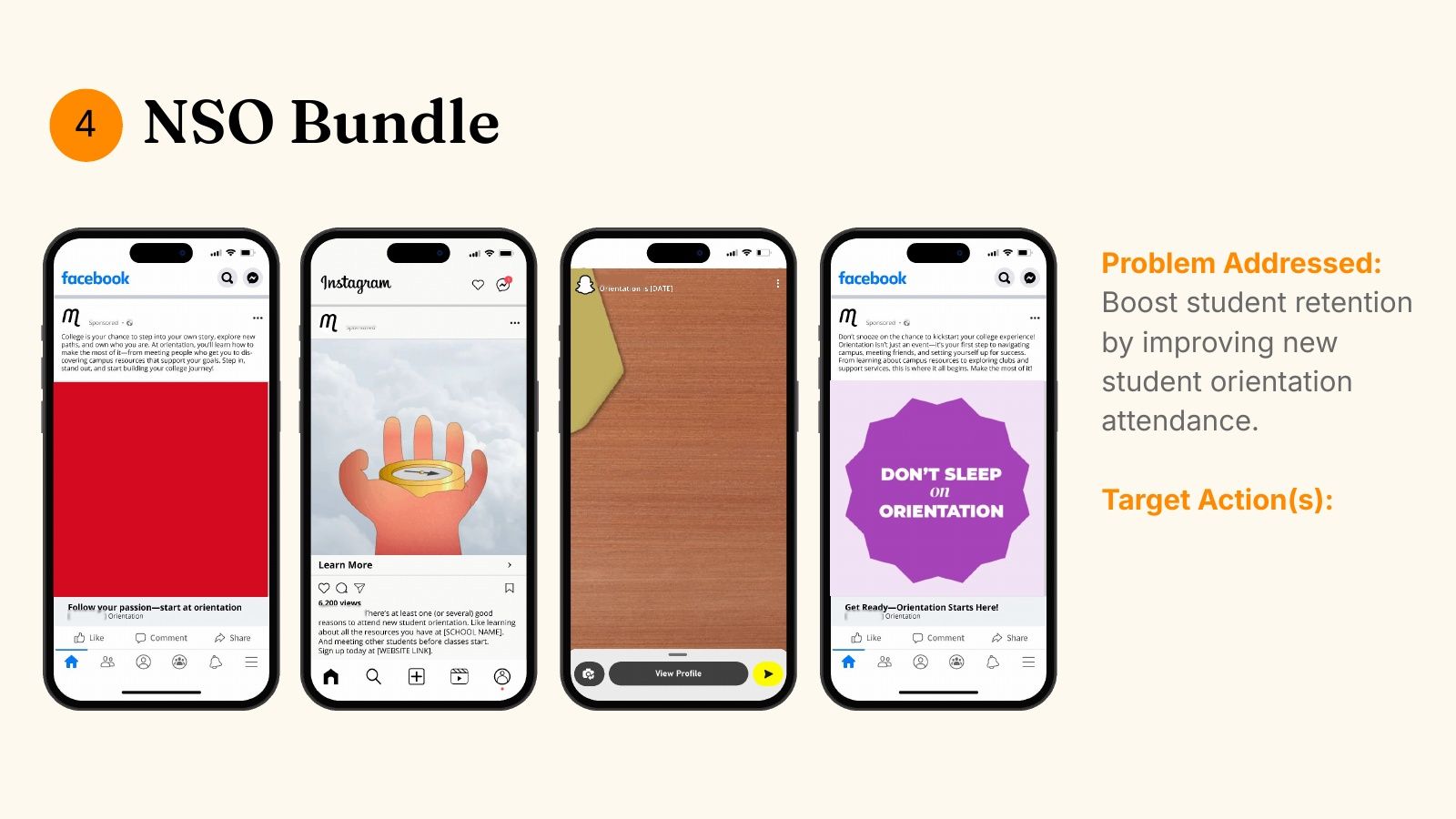 New-student orientation bundle.