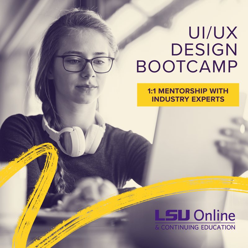 LSU Online UI/UX design bootcamp