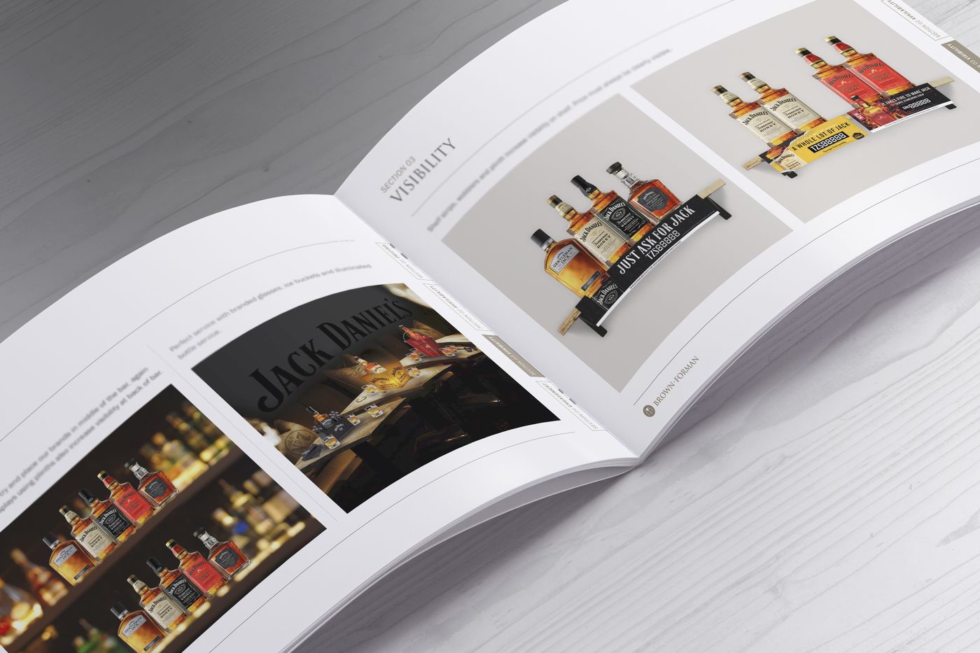 Commercial toolkit spread on visibility in the bar