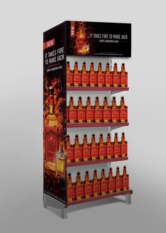Tennessee Fire shelf display, English