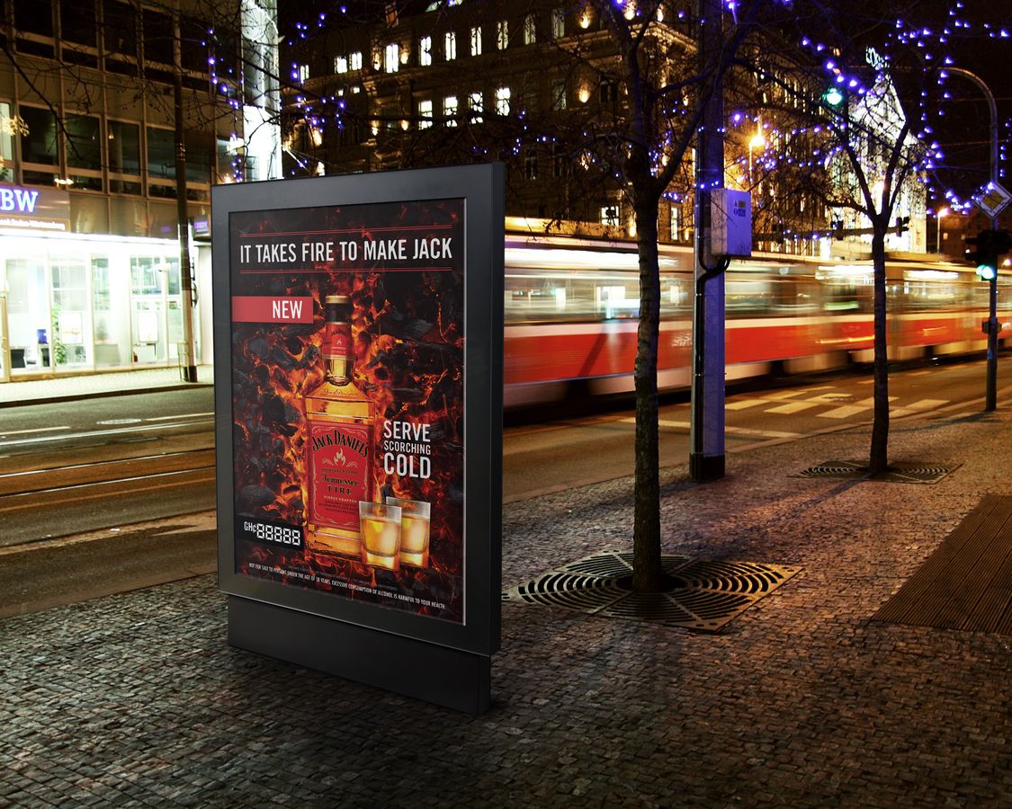 Tennessee Fire street poster at night