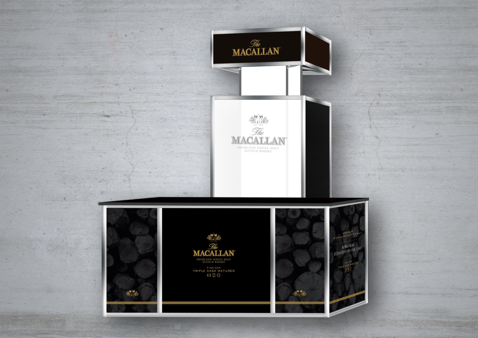 A Macallan bar display unit